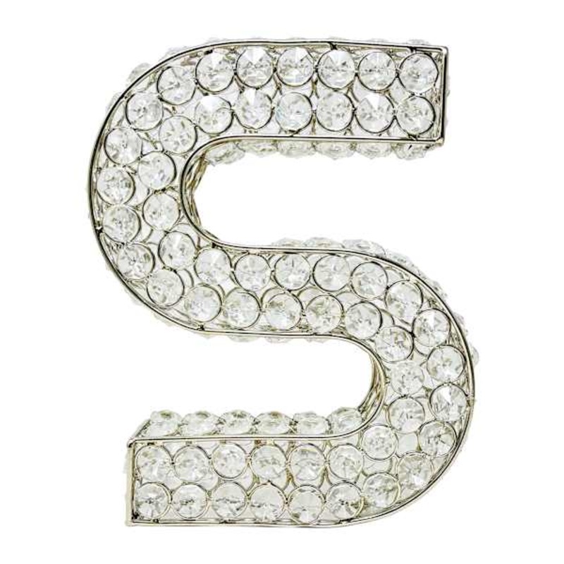 Clear Crystal Monogram Letter, S