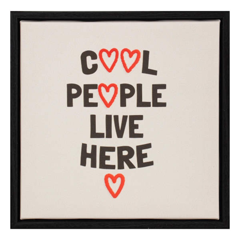 Cool People Framed Art, 8×8