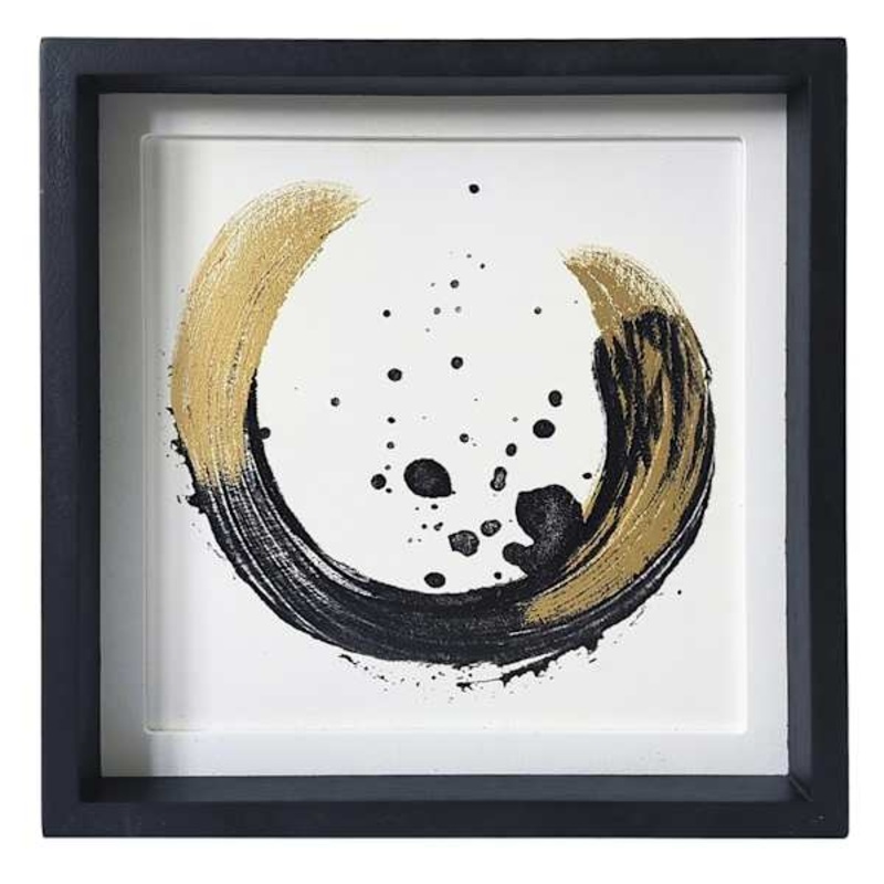 Crosby St. Circle Brush Stroke Canvas, 7.9″
