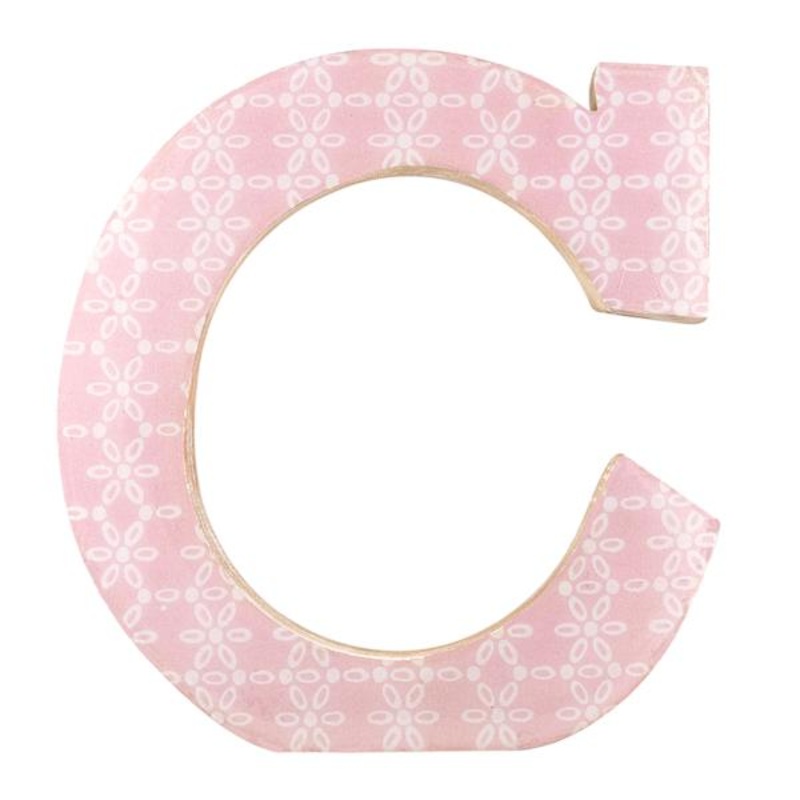 Decal Wooden Letter, C