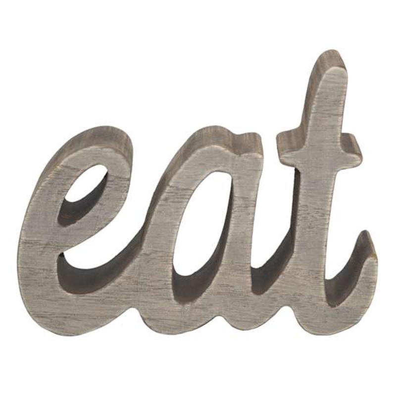 Eat Cutout Table Sign, 5×4