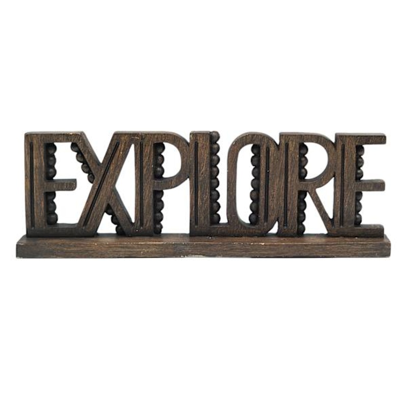 Explore Cutout Sign, 11″