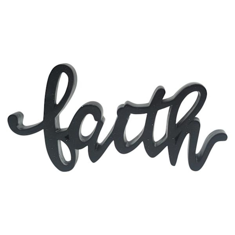 Faith Cutout Table Sign, 10×5