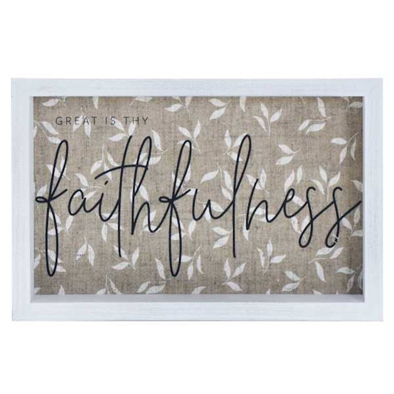 Faithfulness Block Sign, 6.5×10