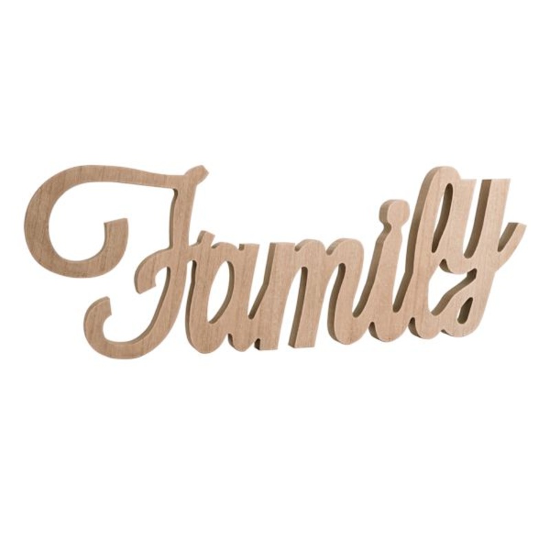 Family Cutout Table Sign, 26×9