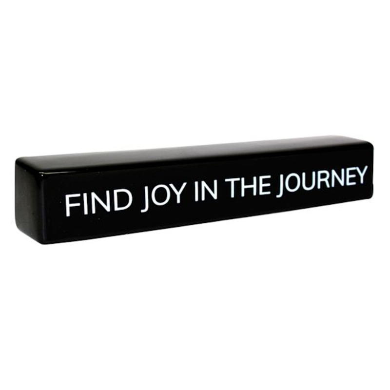 Find Joy In The Journey Block Sign, 12×2