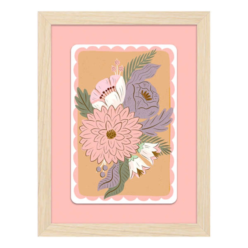 Floral Framed Art, 6×8