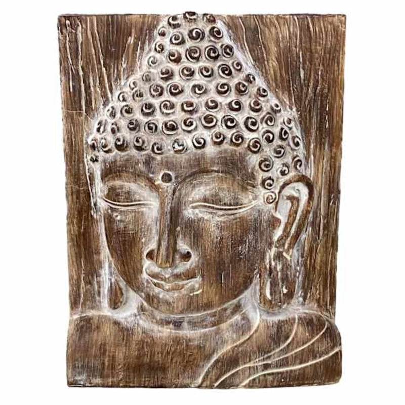 Found & Fable Bali Buddha Block, 8.9″