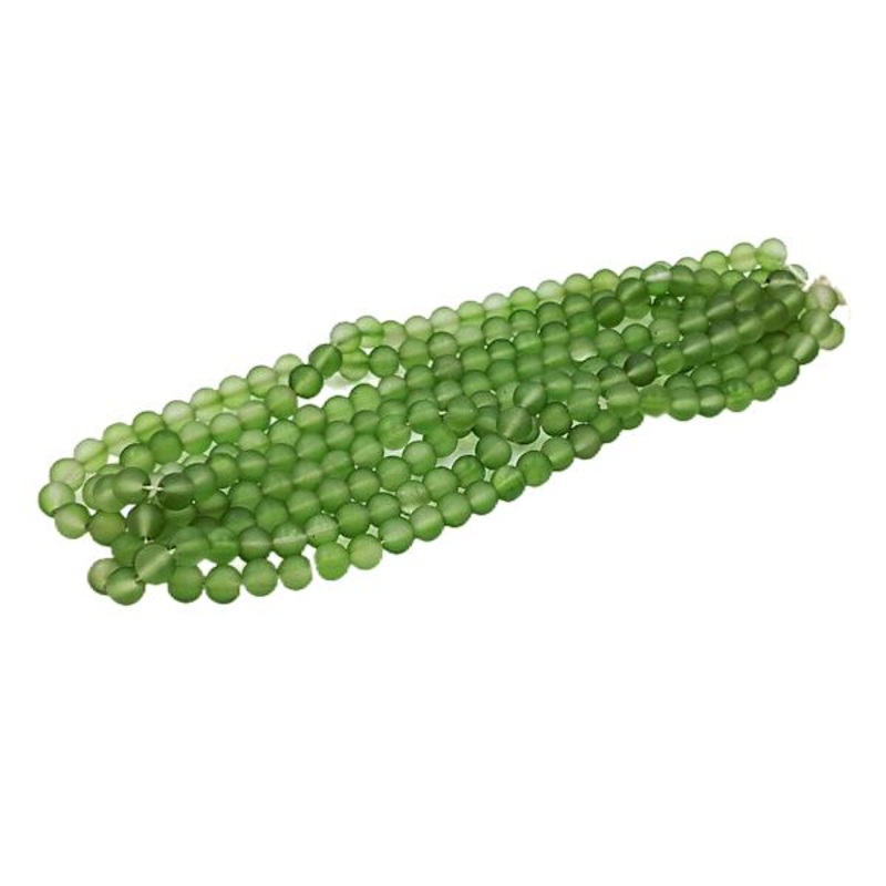 Found & Fable Green Glass Bead Garland, 8″