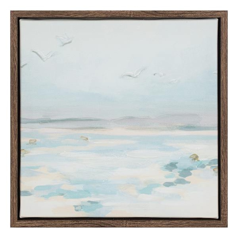 Framed Seascape Canvas, 8×8