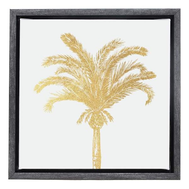 Gold Palm Tree Canvas, 7″