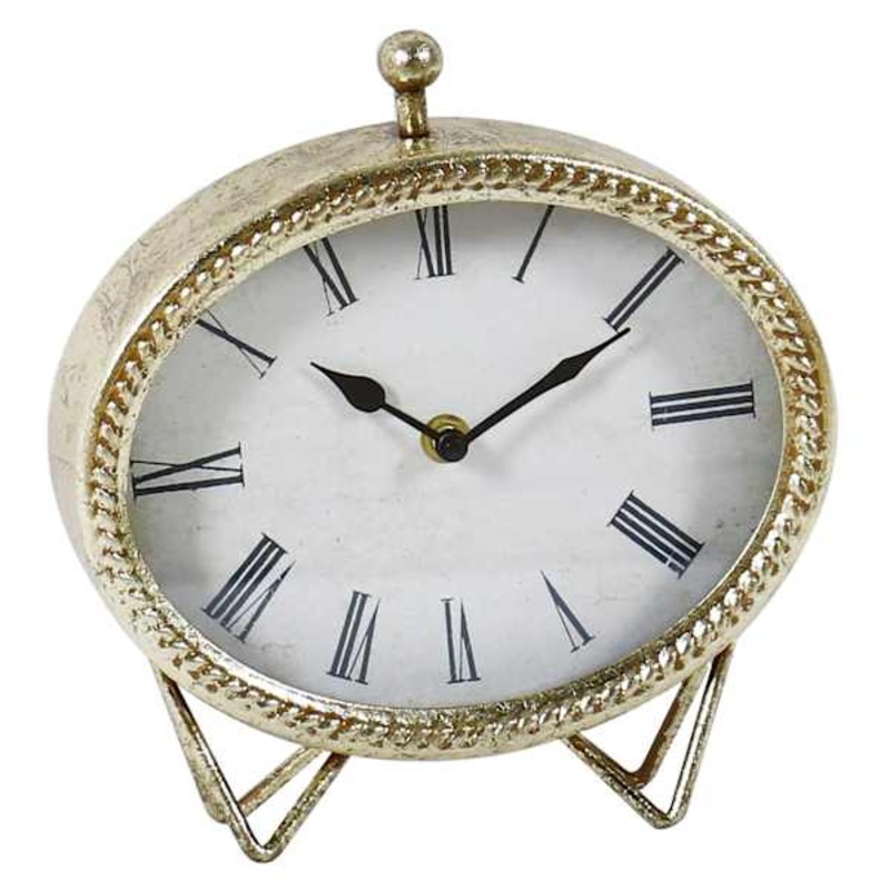 Golden Round Table Clock, 8.8″