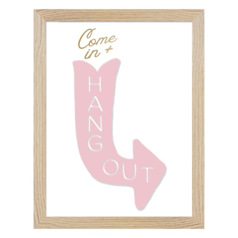 Hang Out Framed Art, 6X8