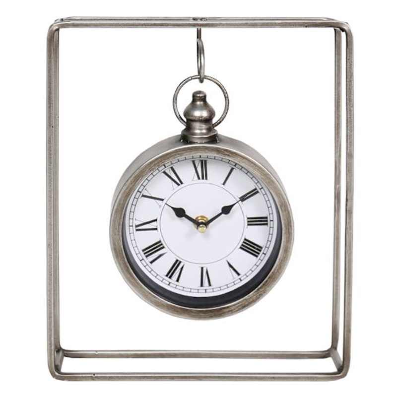 Hanging Metal Wall Clock, 11.8″