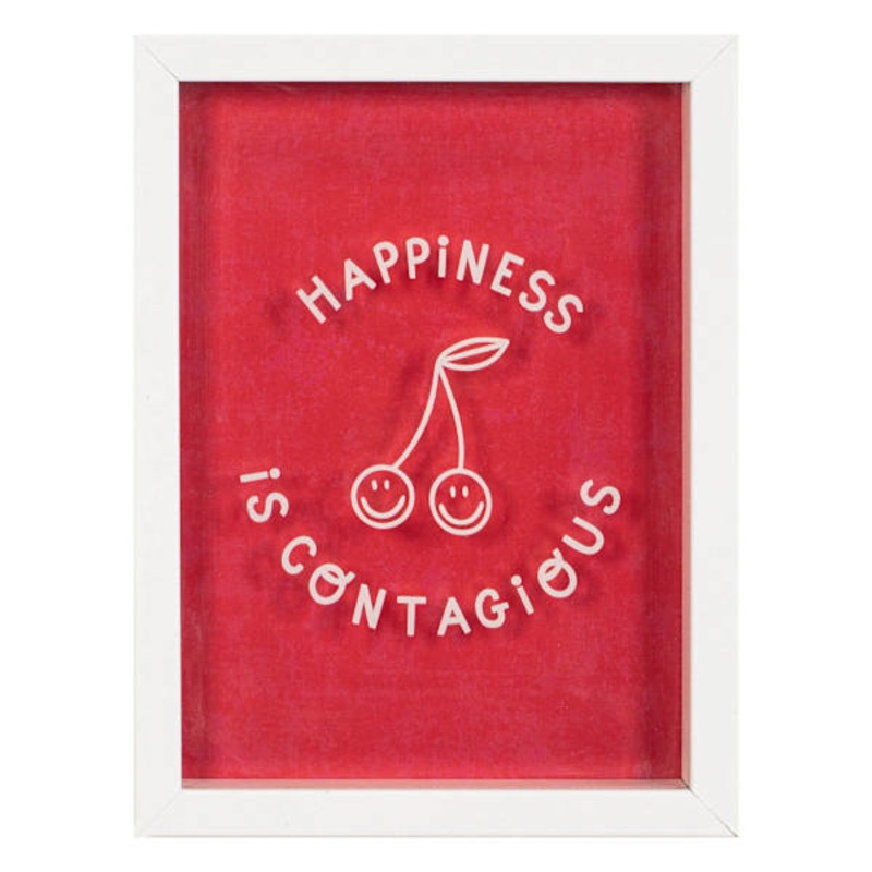 Happy Cherries Canvas Art, 6×8