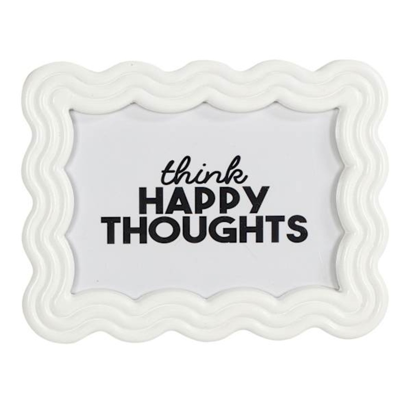 Happy Thoughts Table Sign, 9×7