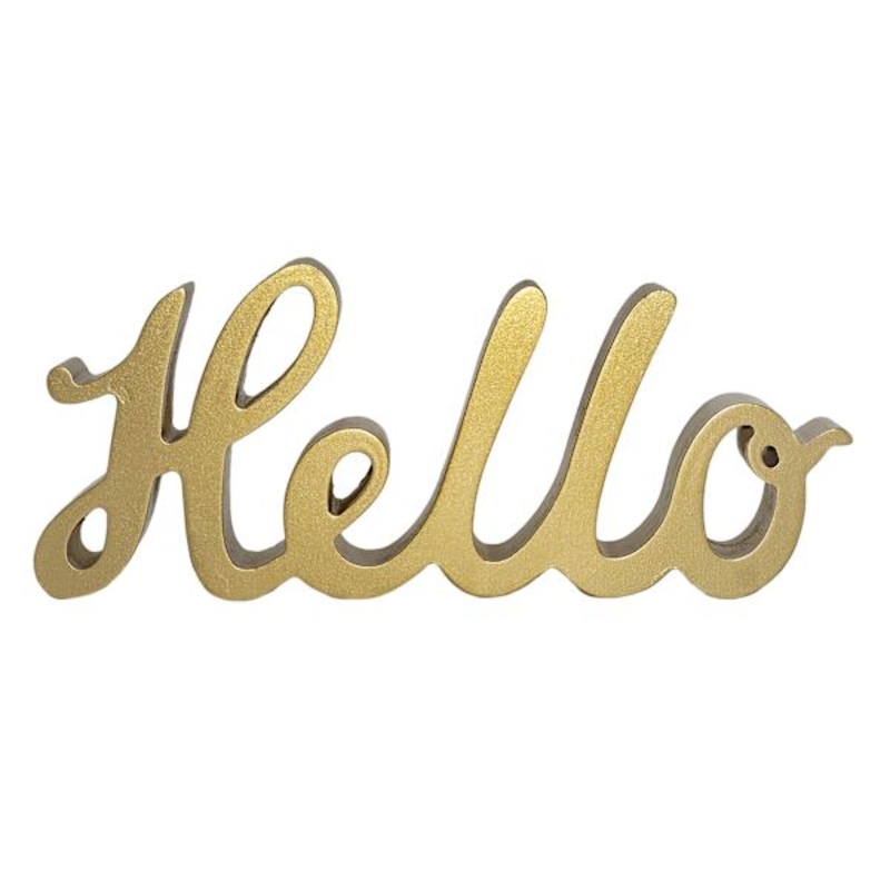 Hello Cutout Table Sign, 10×5