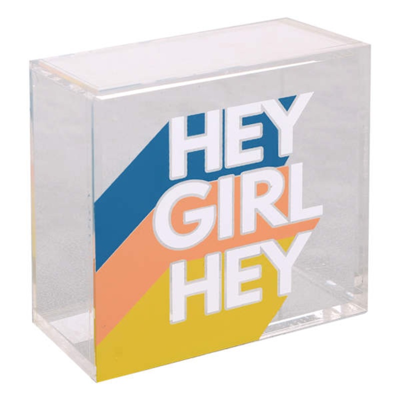 Hey Girl Hey Block Sign, 4″