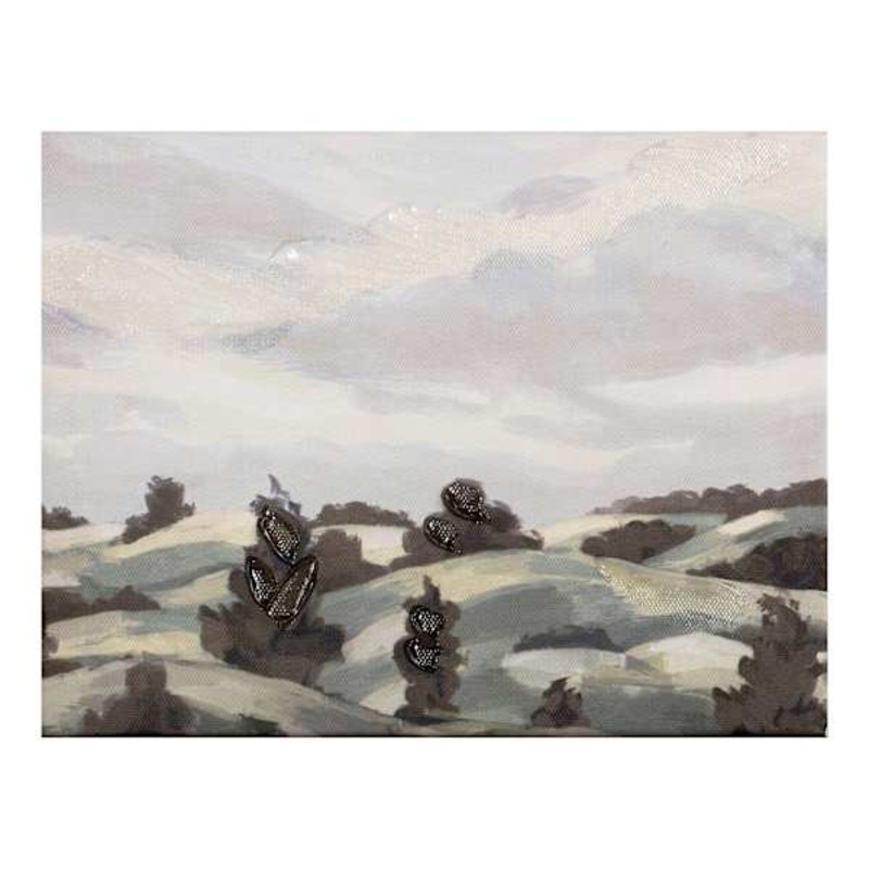 Honeybloom Hills Landscape Canvas, 9×7
