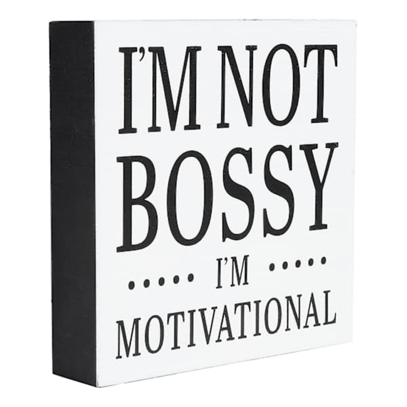 I’m Not Bossy I’m Motivational Art Box, 6″