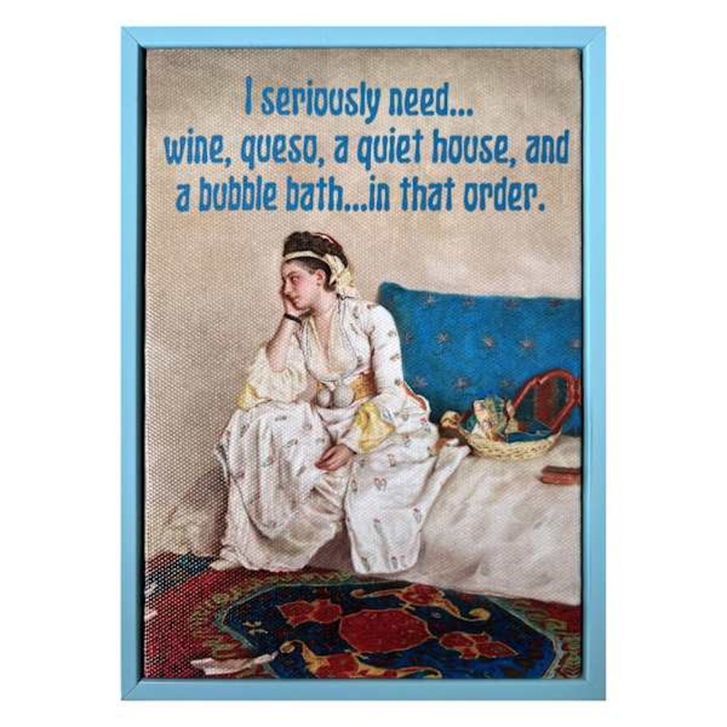 I Seriously Need Wine Canvas, 5×7