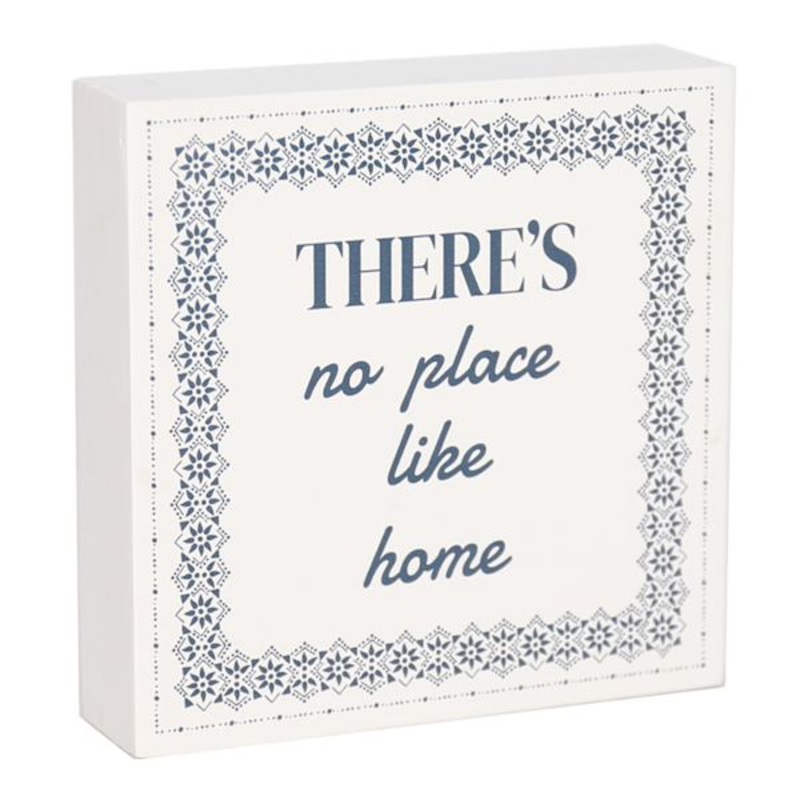 No Place Like Home Block Sign, 6″