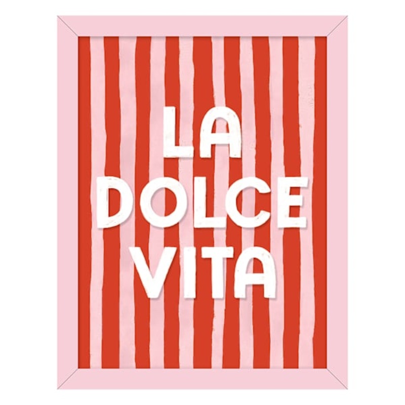 La Dolce Vita Framed Art, 6×8