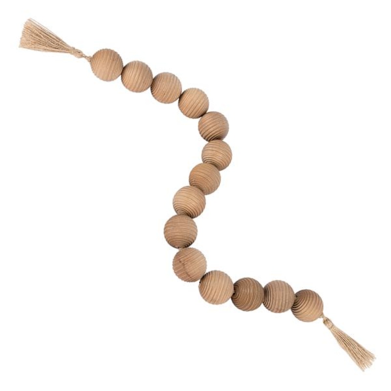 Large Wooden Bead Decor, 36″