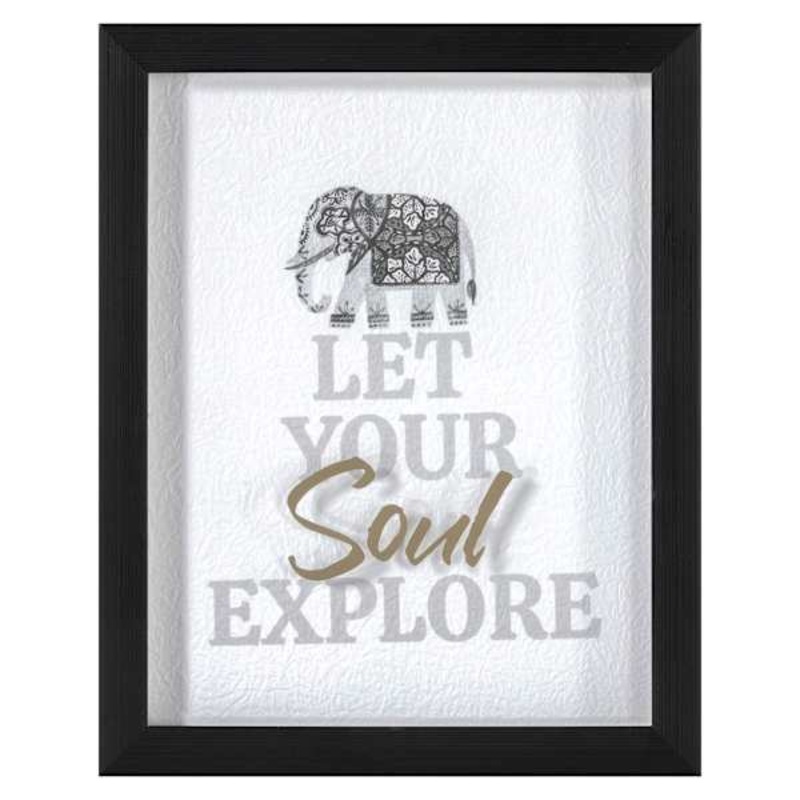 Let Your Soul Explore Framed Shadowbox, 8×10