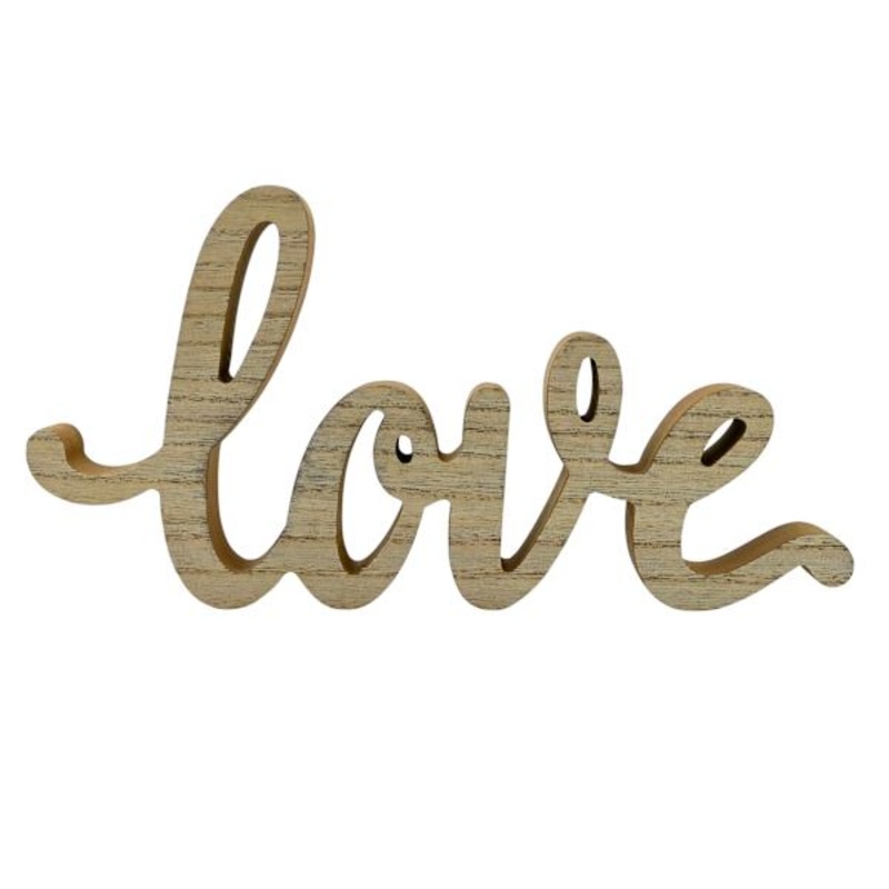 Love Cutout Sign, 10×5
