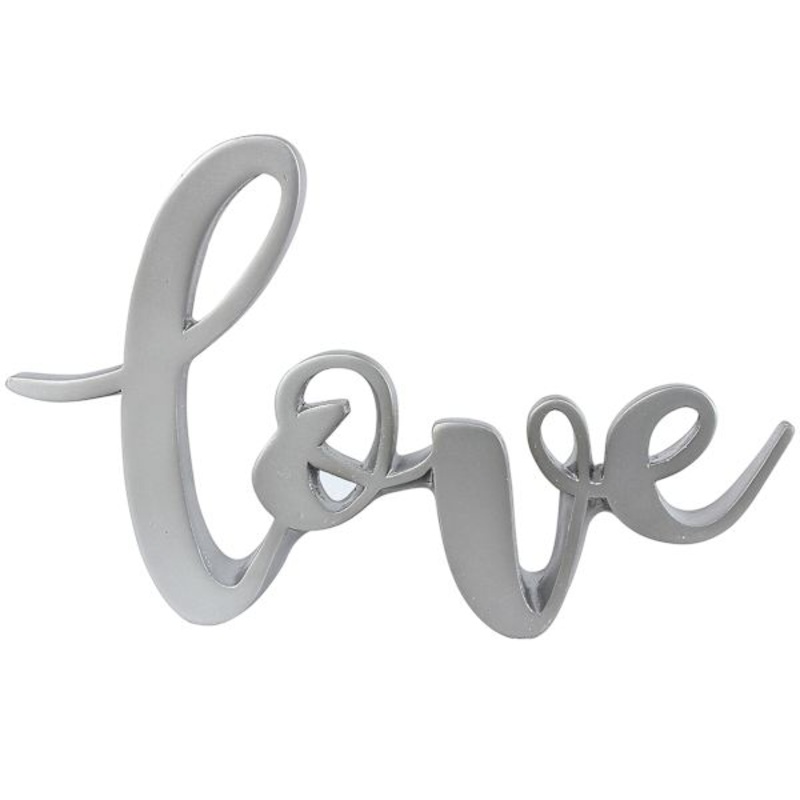 Love Cutout Table Sign, 9×6
