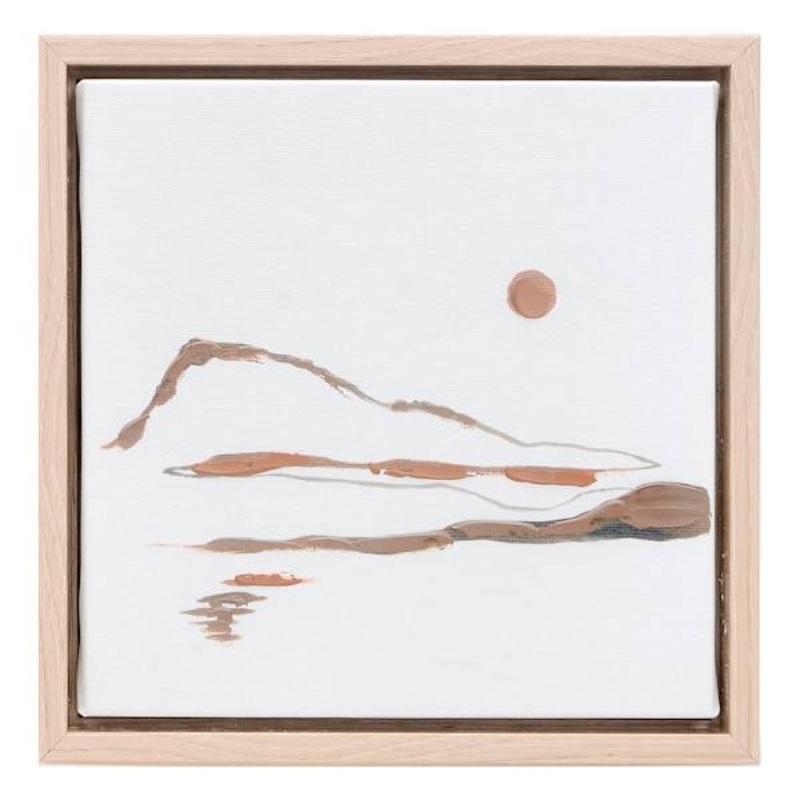 Mountains Framed Canvas, 7″