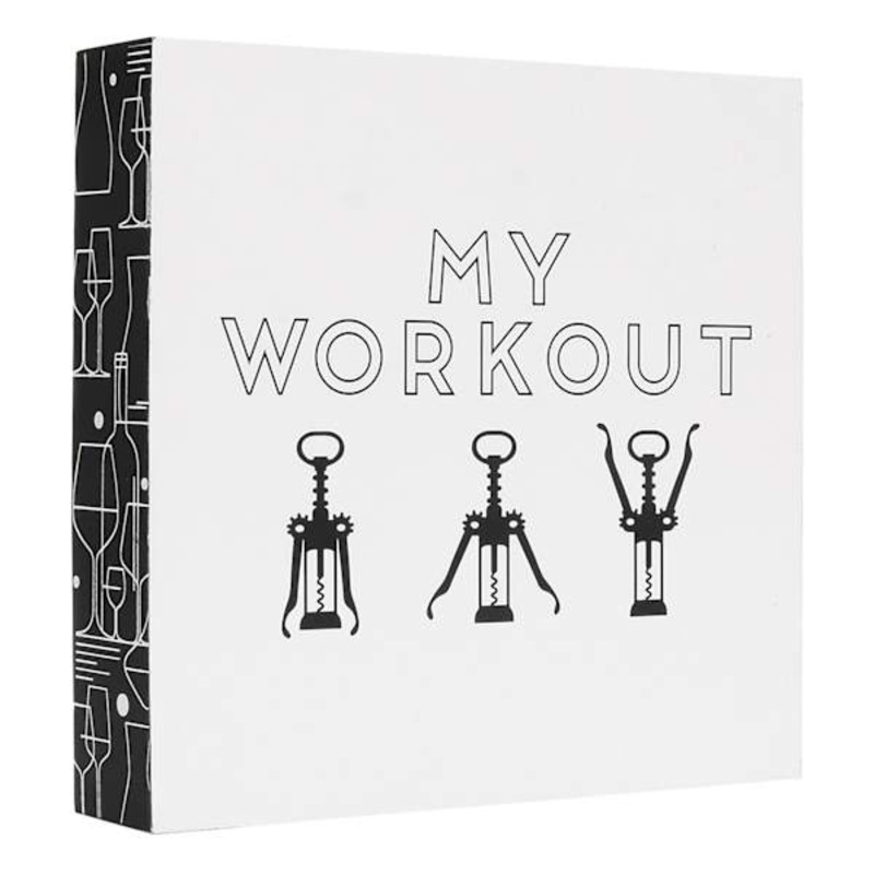 My Workout Decorative Block, 8″