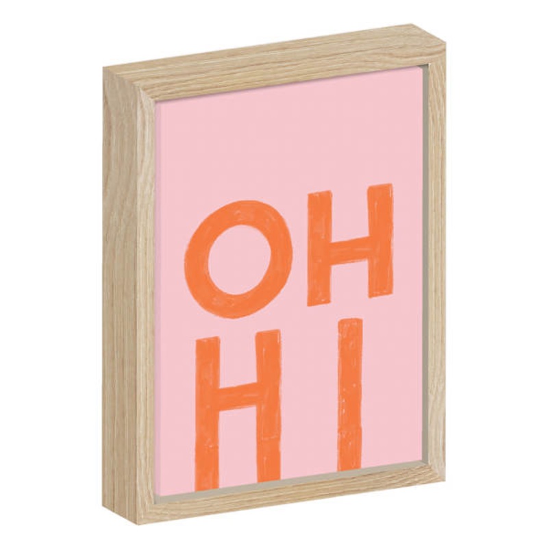 Oh Hi Canvas Table Art, 5×7