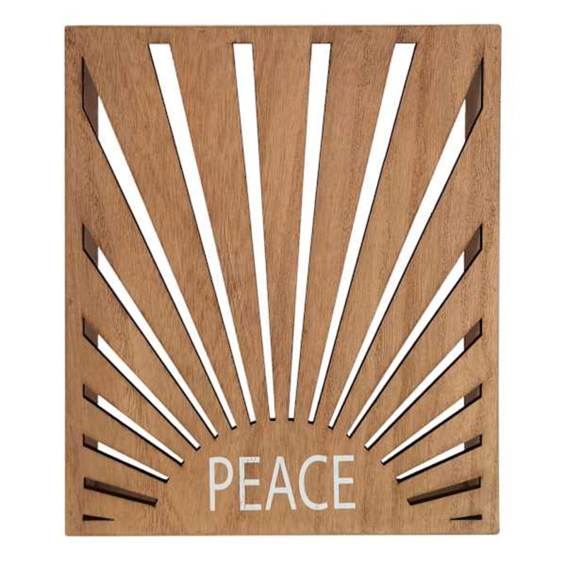 Peace Wood Sign, 9″