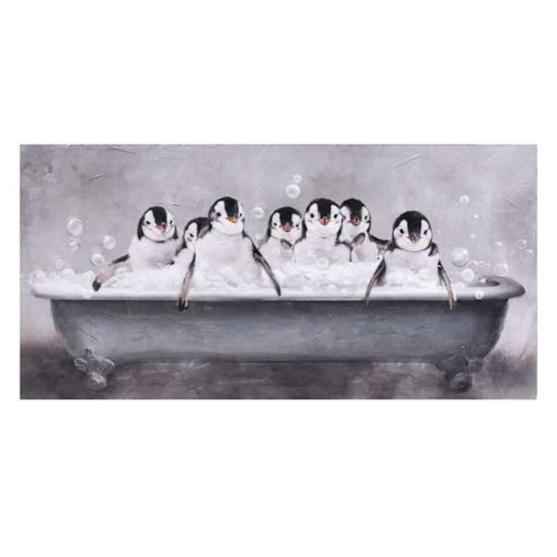 Penguin Group Bath Table Art, 12×6
