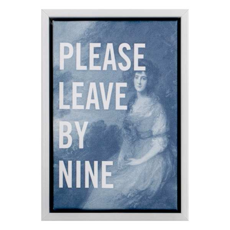 Please Leave By Nine Sign, 5×7