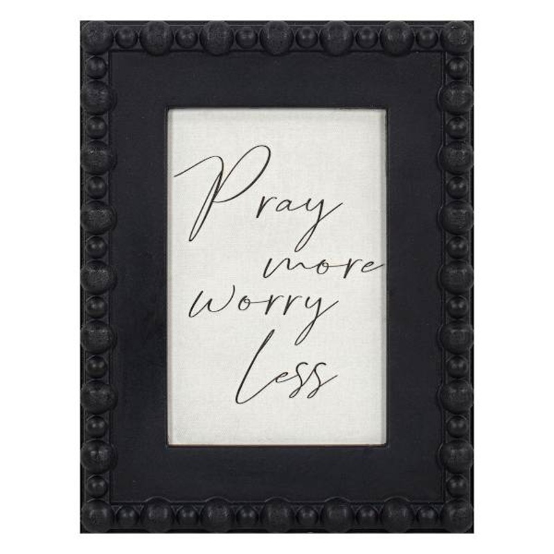 Pray More Framed Art, 6×8