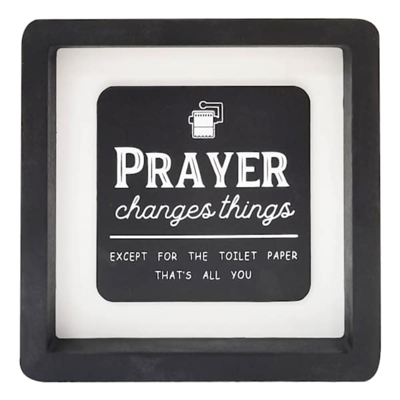Prayer Wood Block Sign, 6″