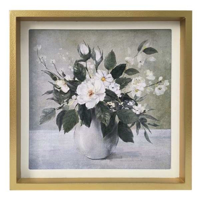 Providence Framed Flower Art, 9.4″