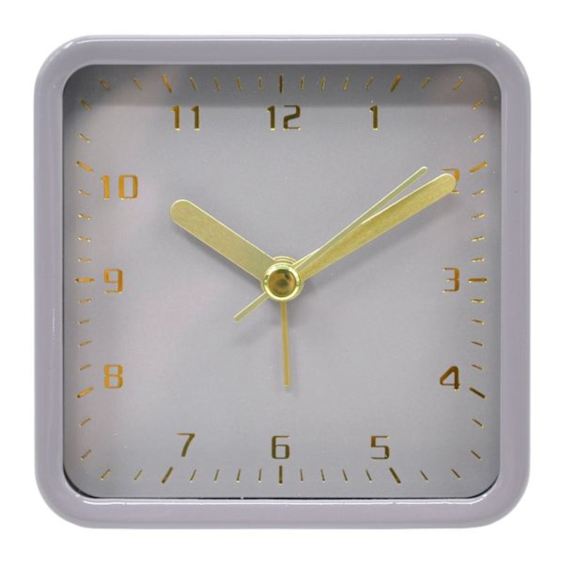 Purple Square Clock, 3″