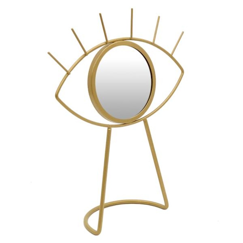 Sage Serenity Gold Eye Decorative Mirror, 10.5″