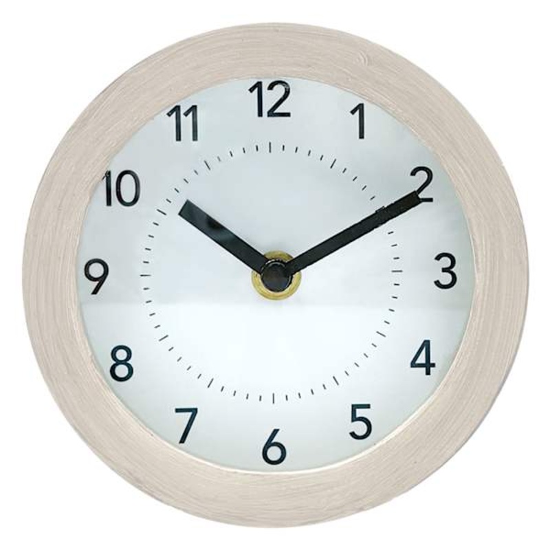 Sage Serenity Light Wood Tabletop Clock, 5.5″
