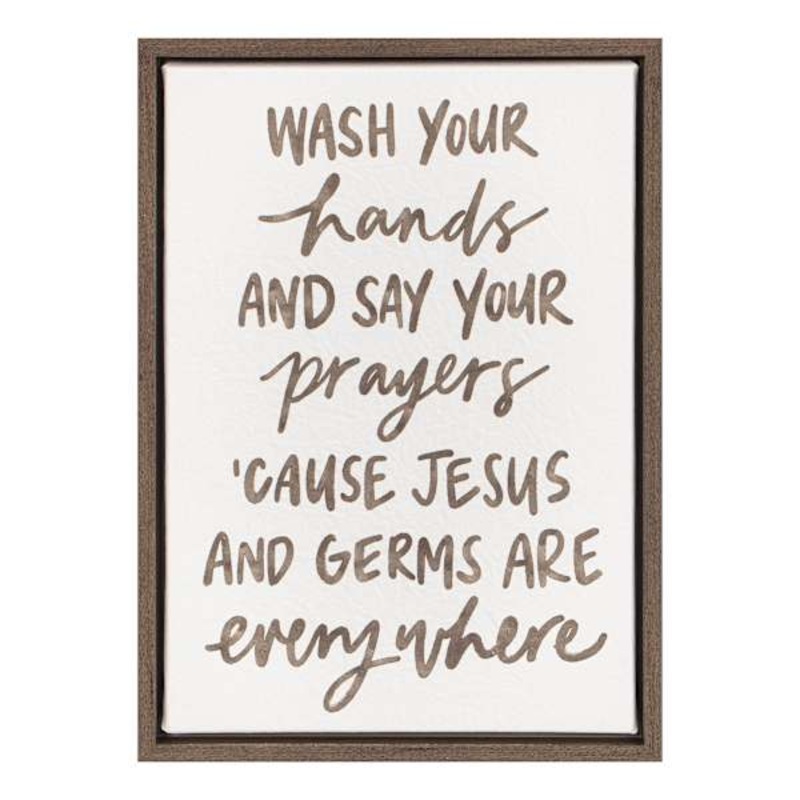 Say Prayers Cavas Table Art, 7×10