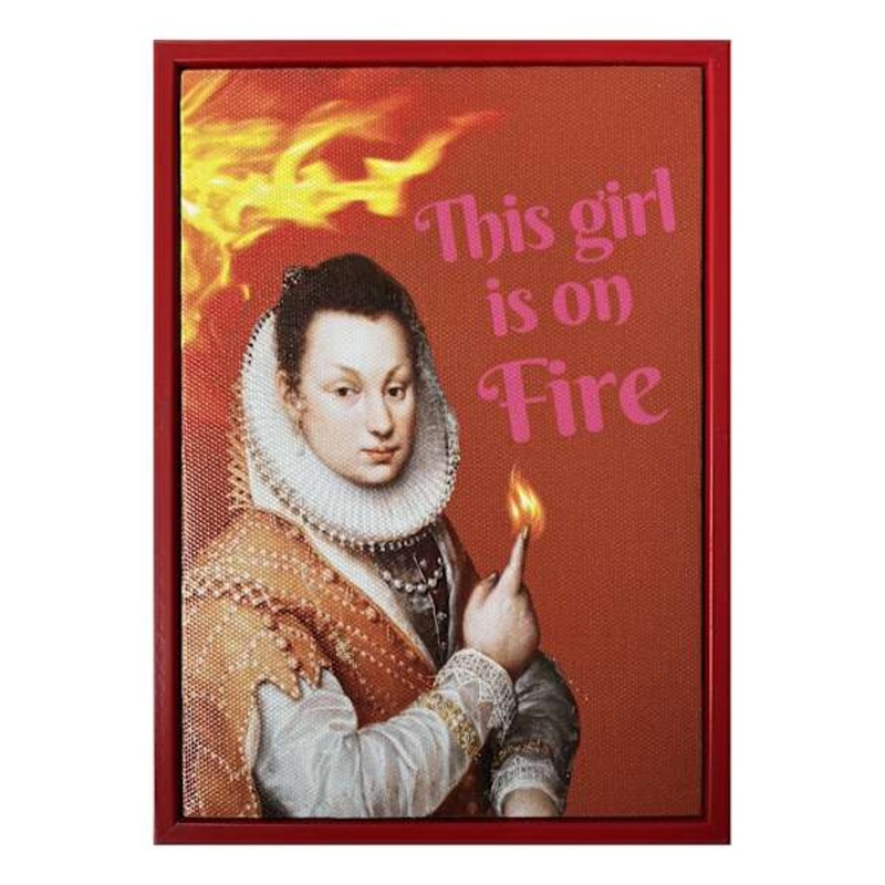 This Girl Is On Fire Canvas, 5×7