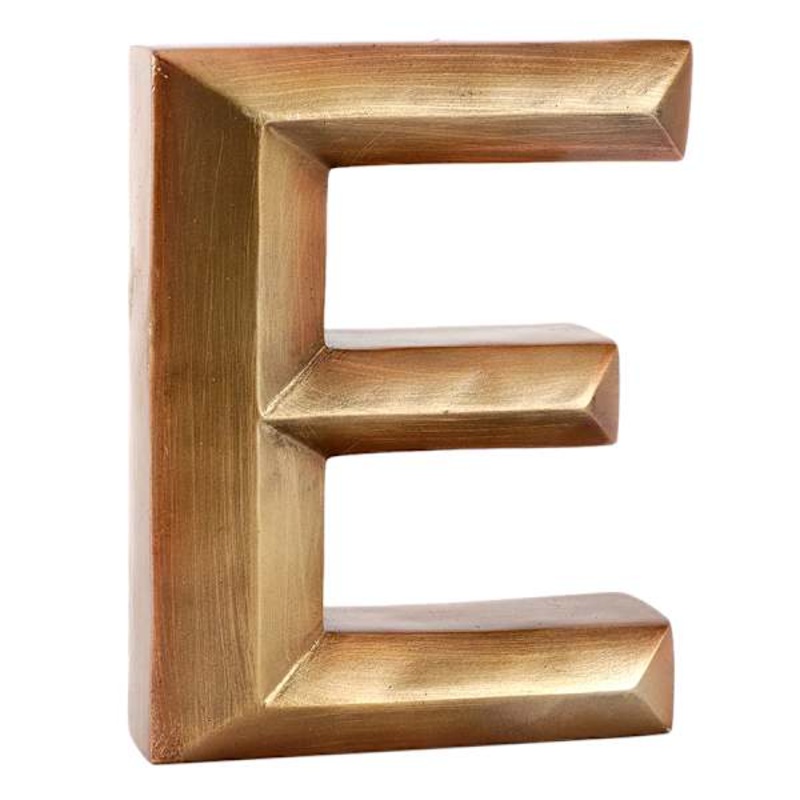 Tracey Boyd 6″ Gold Monogram Decor, E