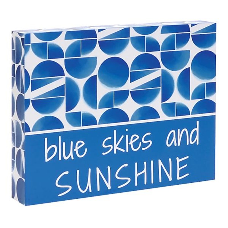 Tracey Boyd Blue Skies Decorative Block, 8×10