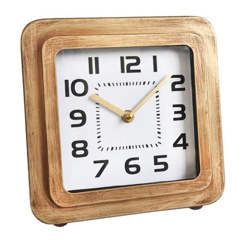 Tracey Boyd Bronze Metal Square Clock, 8″