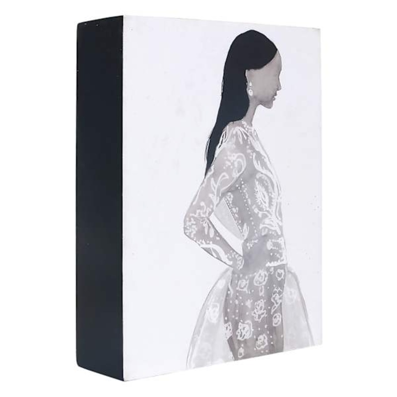 Woman Figure Block Sign, 5×7