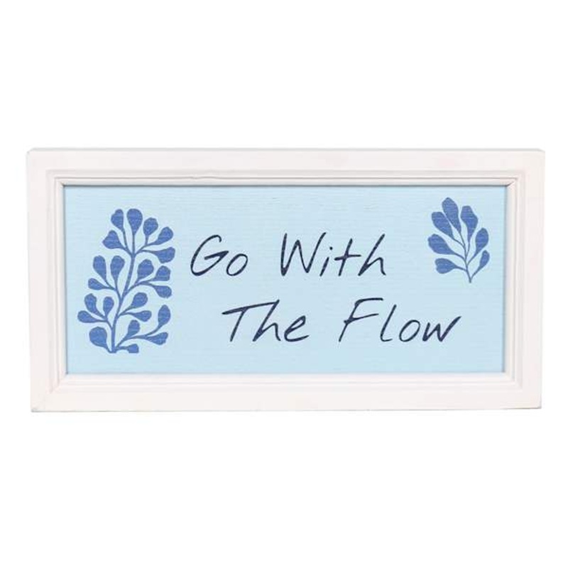 Go With The Flow Wall Art, 12″